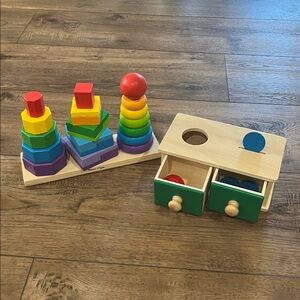 Set of 2 Wooden Montessori Toys